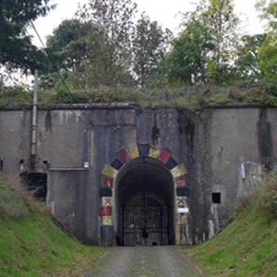 Current view on the entrance at the Fort of Embourg