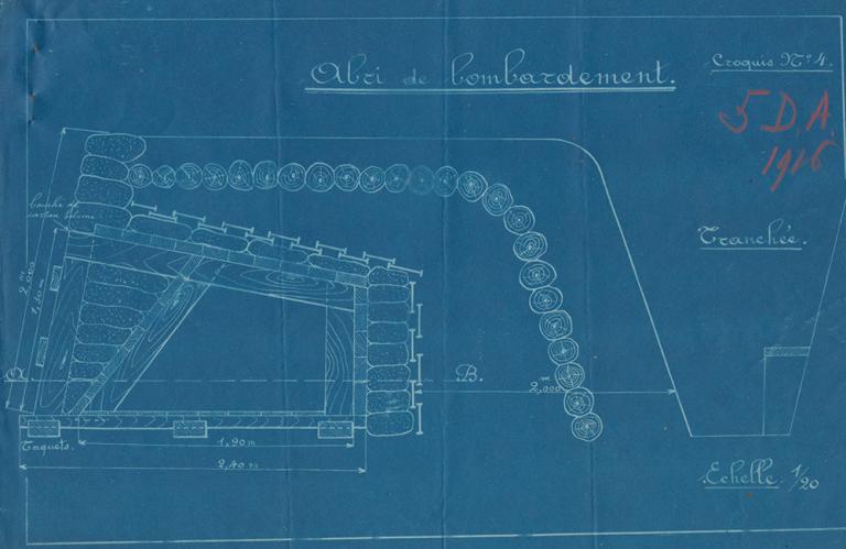 Blueprint of a shelter