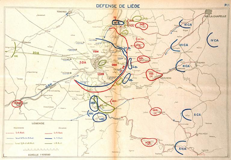 The fighting around Liège